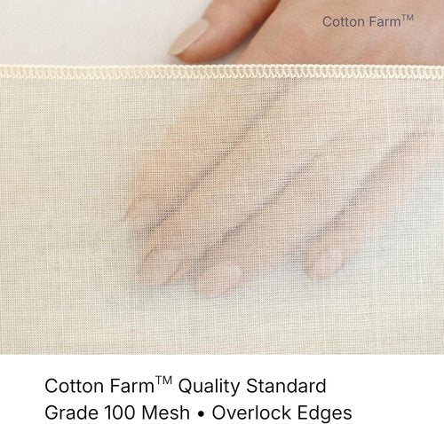 Cotton Farm Grade 100 XL Cheese Cloth - 100% Unbleached Cotton for Straining & Cooking | 36x36 Inch, Reusable
