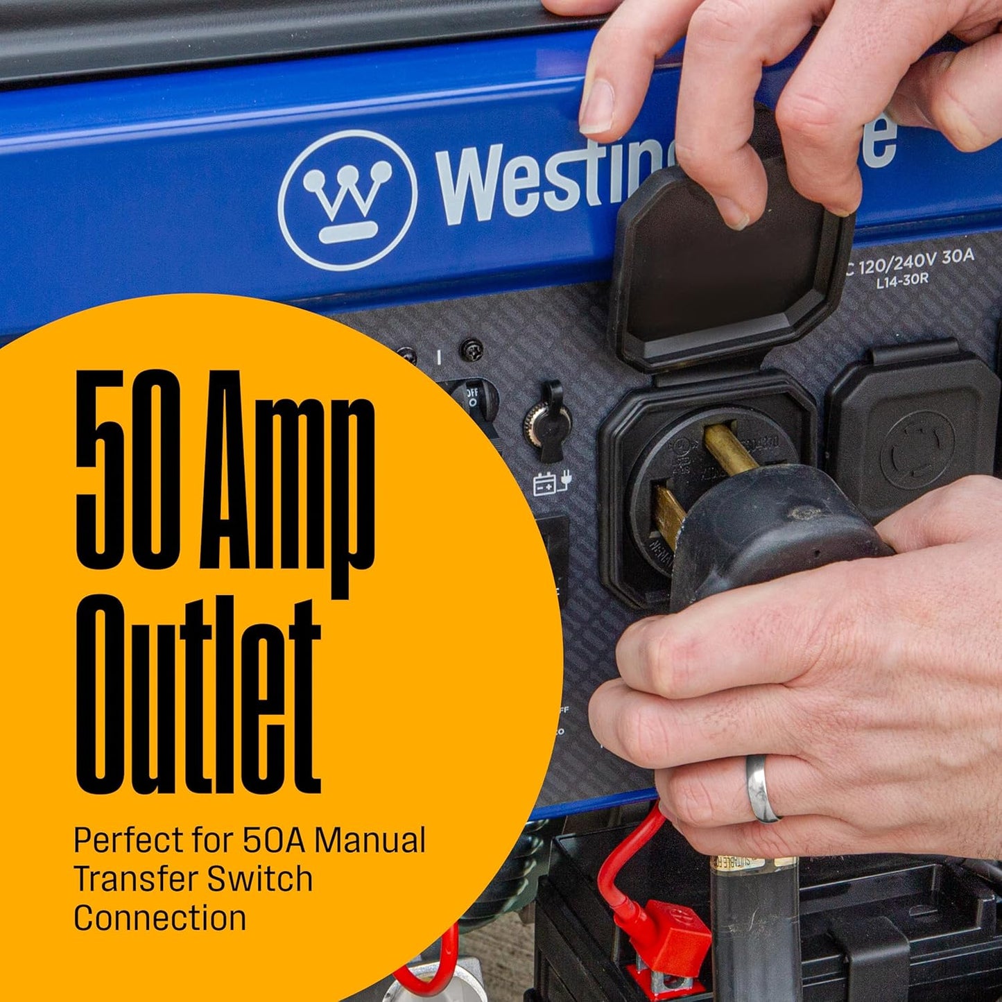 Westinghouse 12500 Peak Watt Portable Generator - Remote Start, Auto Choke, CO Sensor, Gas Powered