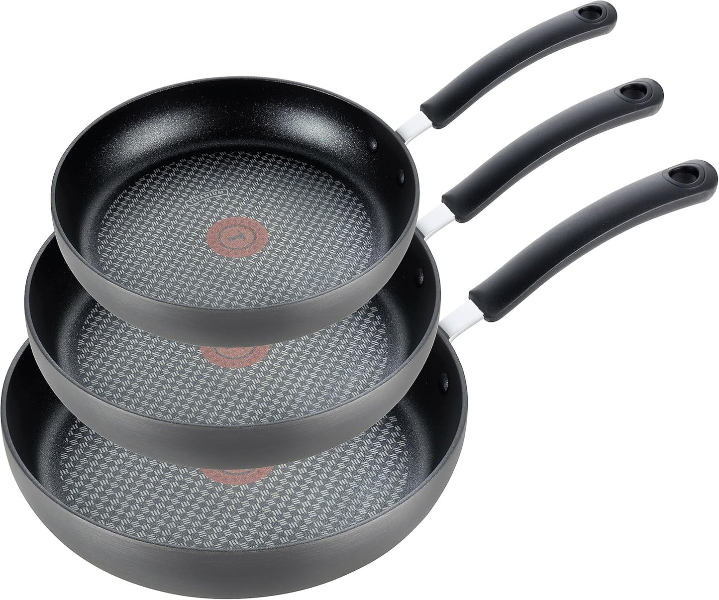 T-Fal Ultimate Nonstick Fry Pan Set - 3-Piece Kitchen Cookware | 8, 10.25 & 12 Inch, Oven Safe to 400°F