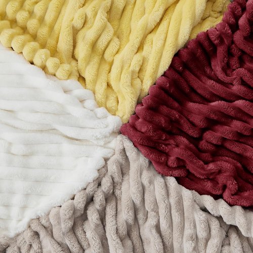 Bedsure GentleSoft Red Blanket - Cozy Soft Throw for Couch, Perfect for Women & Girls, 90x90 Inches