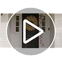 26-Inch Large Fake Eucalyptus Fall Wreath for Front Door Decor - Orange & Green - Variation of THIS listing
