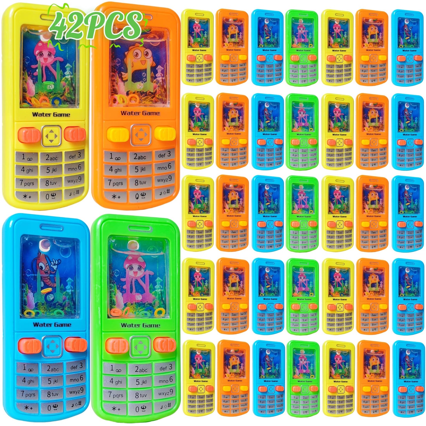 12 Pack Water Ring Toss Handheld Game,90s Nostalgia Cell Phone Toys,Pefect for Kids Back to School Valentines Day Gifts Birthday Party Favor,Return Gifts,Goodie Bags Stuffers,Classroom Prizes Bulk