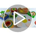 25-Piece Cookie Cutter Set 5 Shapes Multi-Size Fondant & Biscuit Cutters