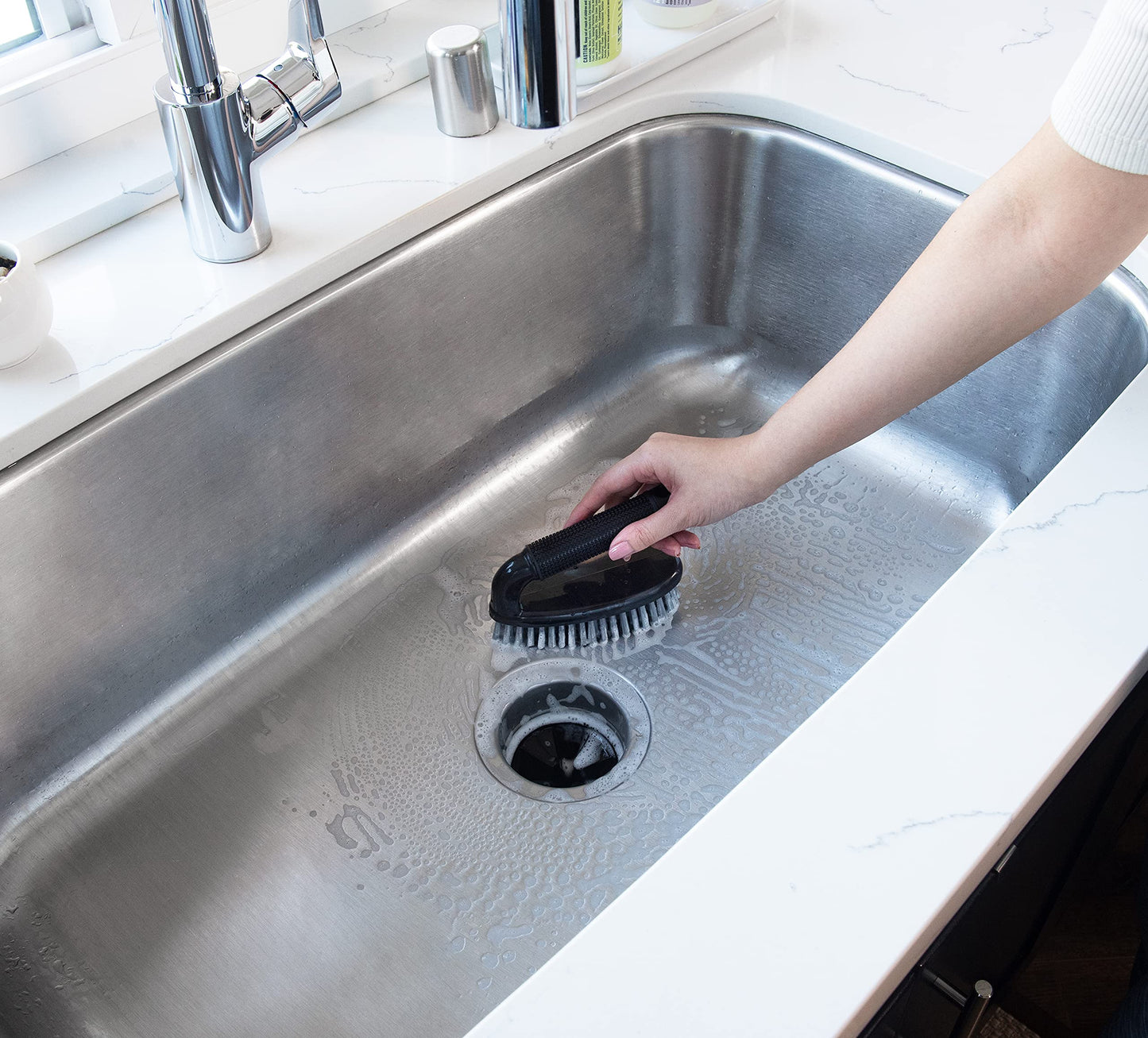 Clean Mode Heavy Duty Scrub Brush, Black
