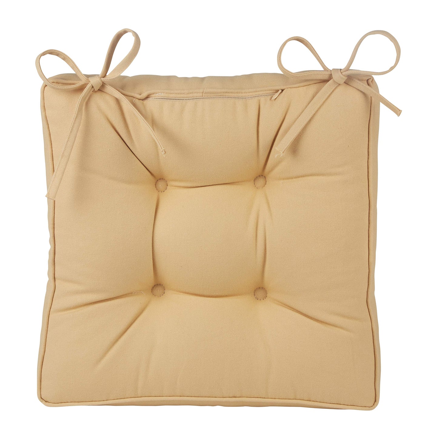 Klear Vu Raffia Patio Chair Water Resistant Cushion Set, Seat and Seatback Cushions 2 Piece Set, Natural
