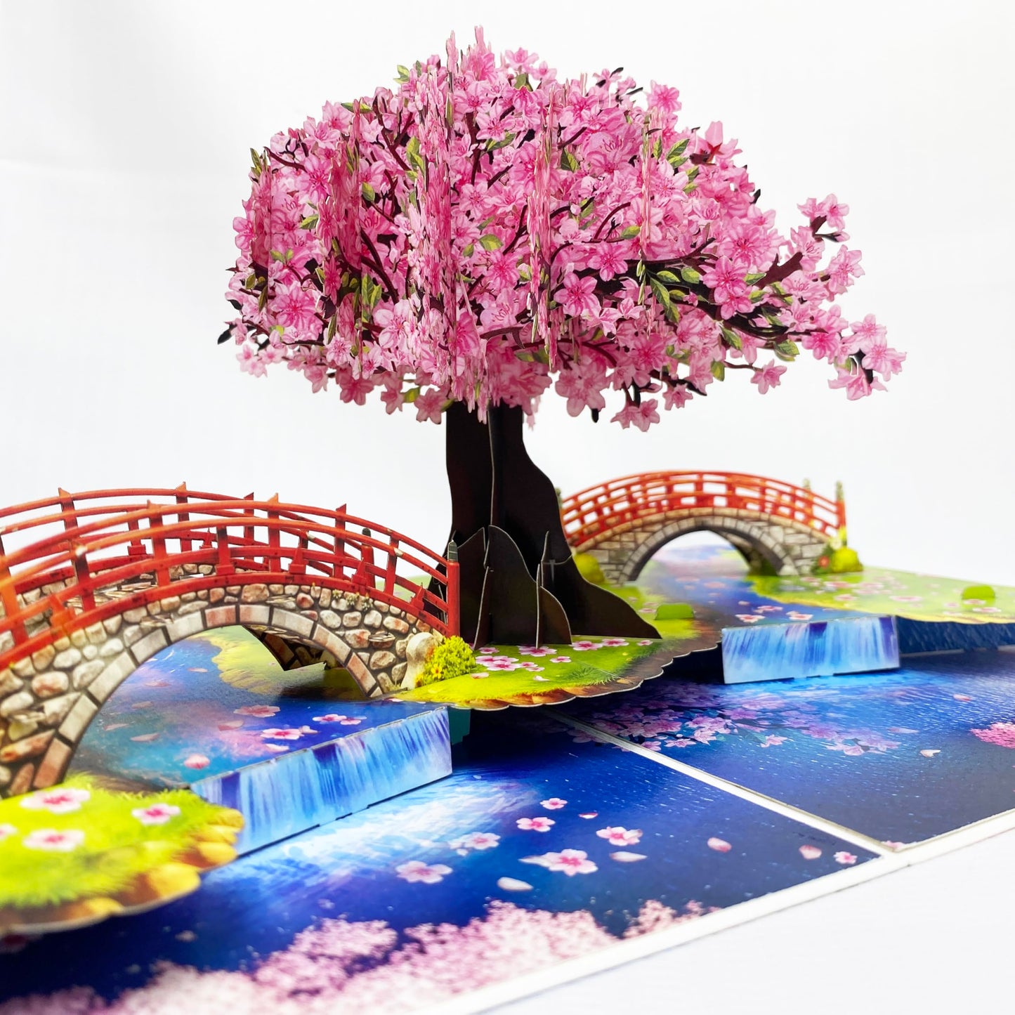 3D Pop Up Greeting Card – Handmade Cherry Blossom Tree Card for Spring, Birthday, Mother's Day, Wedding – Laser Cut Sakura Card with Envelope – Unique Floral Gift for Women, Friends, Family