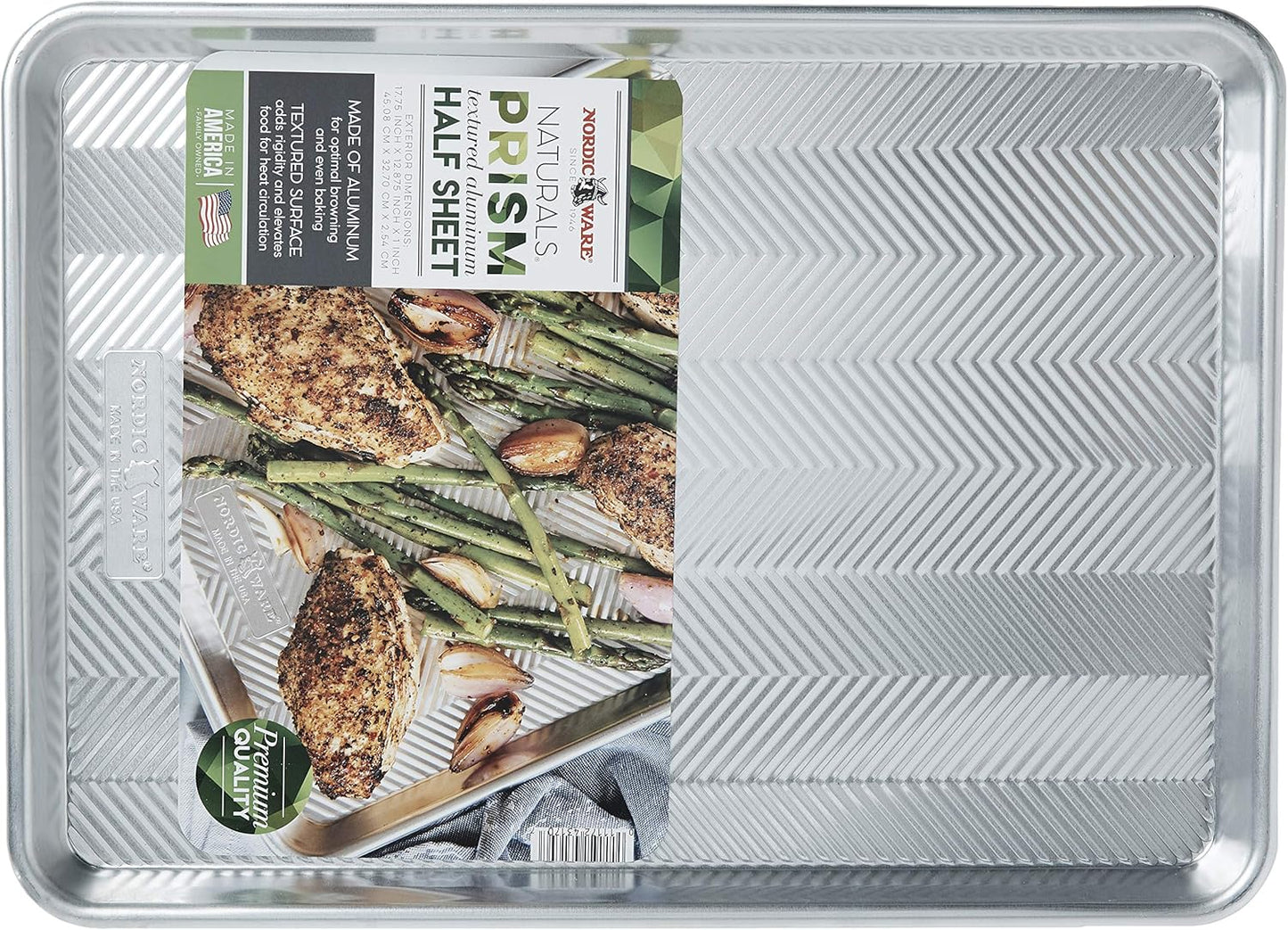 Nordic Ware Prism Half Sheet - Durable Metallic Baking Pan for Perfectly Even Cooking