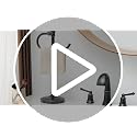 BESy Hand Towel Holder Stand - Countertop Towel Bar in Oil Rubbed Bronze