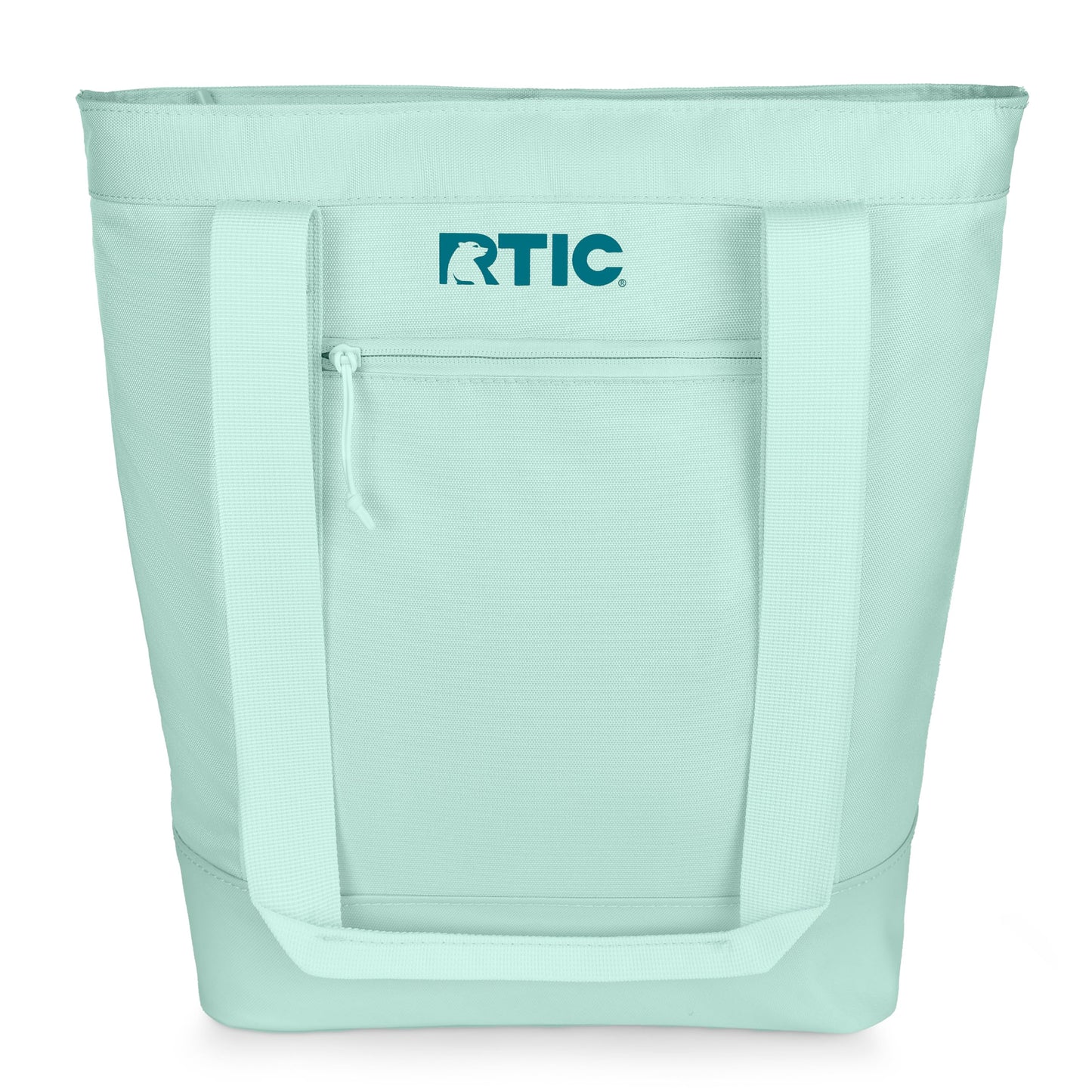 RTIC Everyday Insulated Slim Tote Cooler Bag, Waterproof for Beach, Grocery, Shopping, Camping, Picnic, Lunch, Travel, Collapsible, Fold-Flat Design, Fits 4 Wine Bottles or 24 Cans, 15L, Fresh Mint