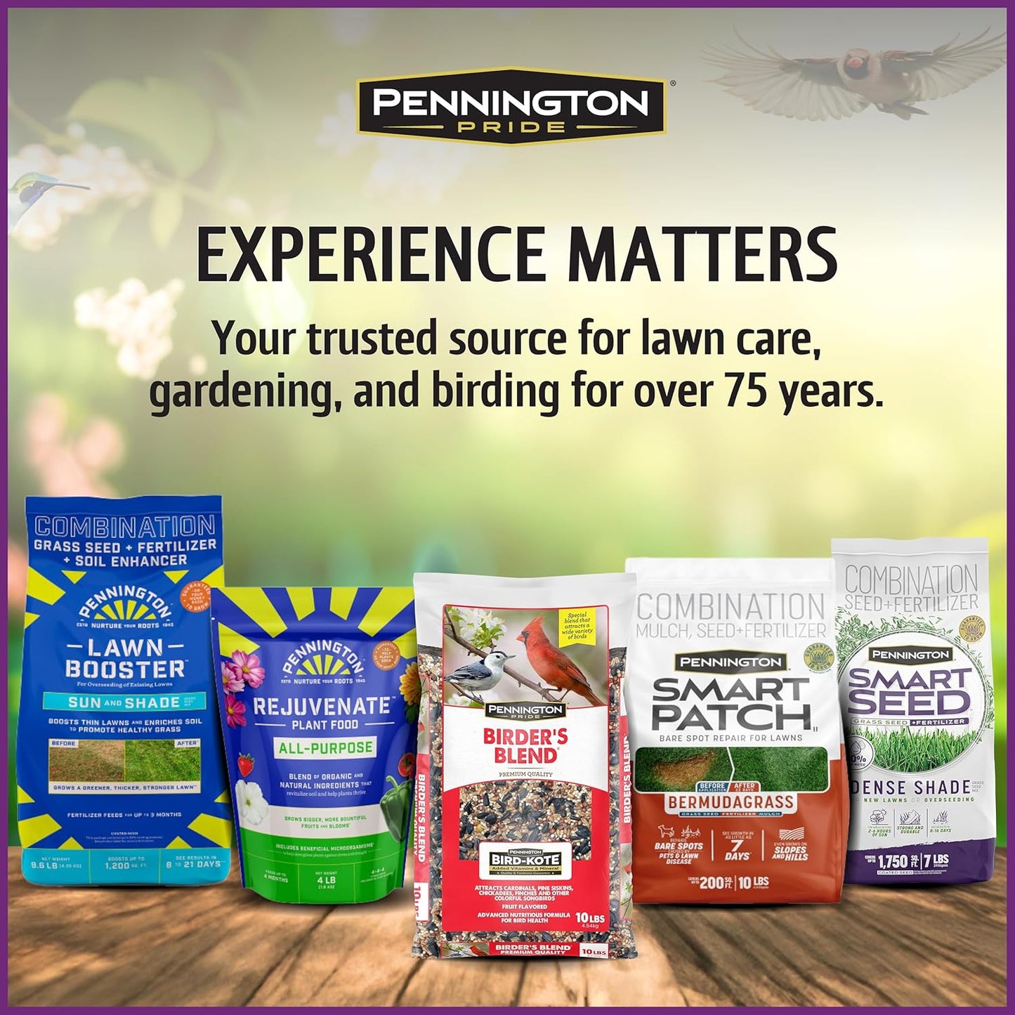 Pennington Pride Songbird Nut & Fruit Blend - Advanced Nutrition Wild Bird Seed, 10 lb Bag
