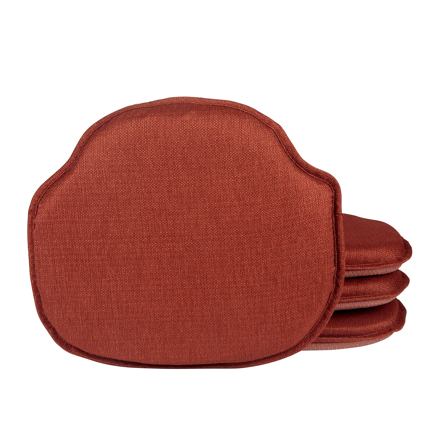 Klear Vu Gripper Omega Non-Slip Windsor Chair Cushions with Skid-Proof Seat Pad for Dining Room, Kitchen, and Office Use, 16x15 Inches, 4 Count (Pack of 1), Flame