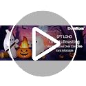 DomKom Ghost Campfire Halloween Inflatable Decoration with LEDs, 6FT Outdoor Yard & Garden Decor
