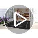 All-Season Heavy-Duty Rubber Front Door Mat 71x47 Black Classic Border