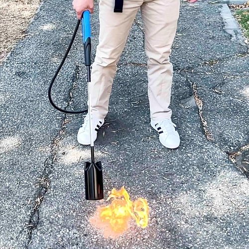 Flame King Propane Torch Kit - Heavy Duty Weed Burner with 500,000 BTU & 10-ft Hose Regulator