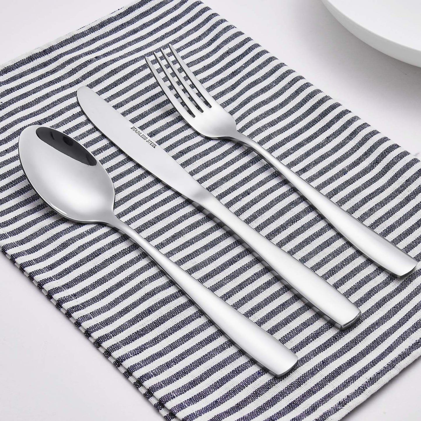 Eslite 60-Piece Silverware Set,Stainless Steel Flatware Set for 12