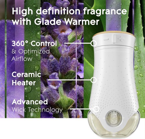 Glade PlugIns Refills Air Freshener - Tranquil Lavender & Aloe | Scented Essential Oils, 0.67 Fl Oz, 10 Count (Pack of 2)