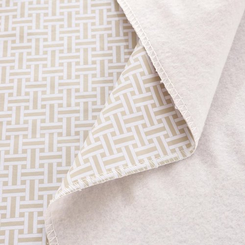HRNJJYP Heavy Duty Vinyl Tablecloth with Flannel Backing Waterproof Oil-Proof Plastic Table Cloth Stain-Resistant Wipeable Rectangle or Square Table Cover for Dining, Camping (Weave, 60X84 Inch)