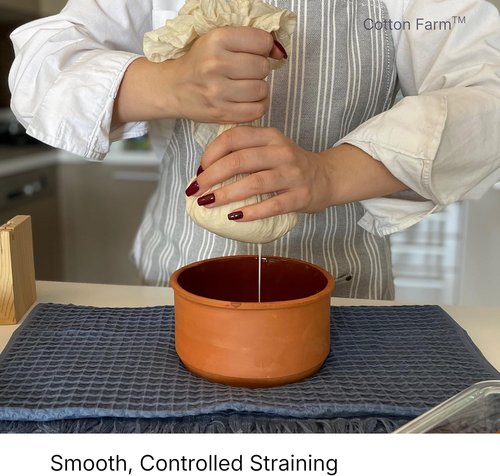 Cotton Farm Grade 100 XL Cheese Cloth - 100% Unbleached Cotton for Straining & Cooking | 36x36 Inch, Reusable