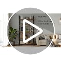 5 Tier Bookshelf, Free Standing Bookcase with Open Storage Shelves