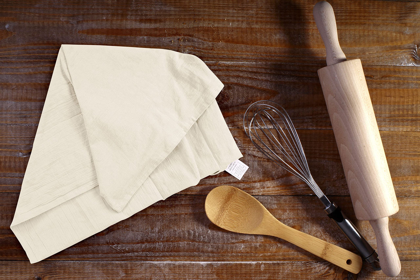 Utopia Kitchen Natural Flour Sack Towels [6 Pack - 28 x 28 Inch] 100% Cotton Tea Towels for Cleaning & Drying - Highly Absorbent Kitchen Dish Cloth