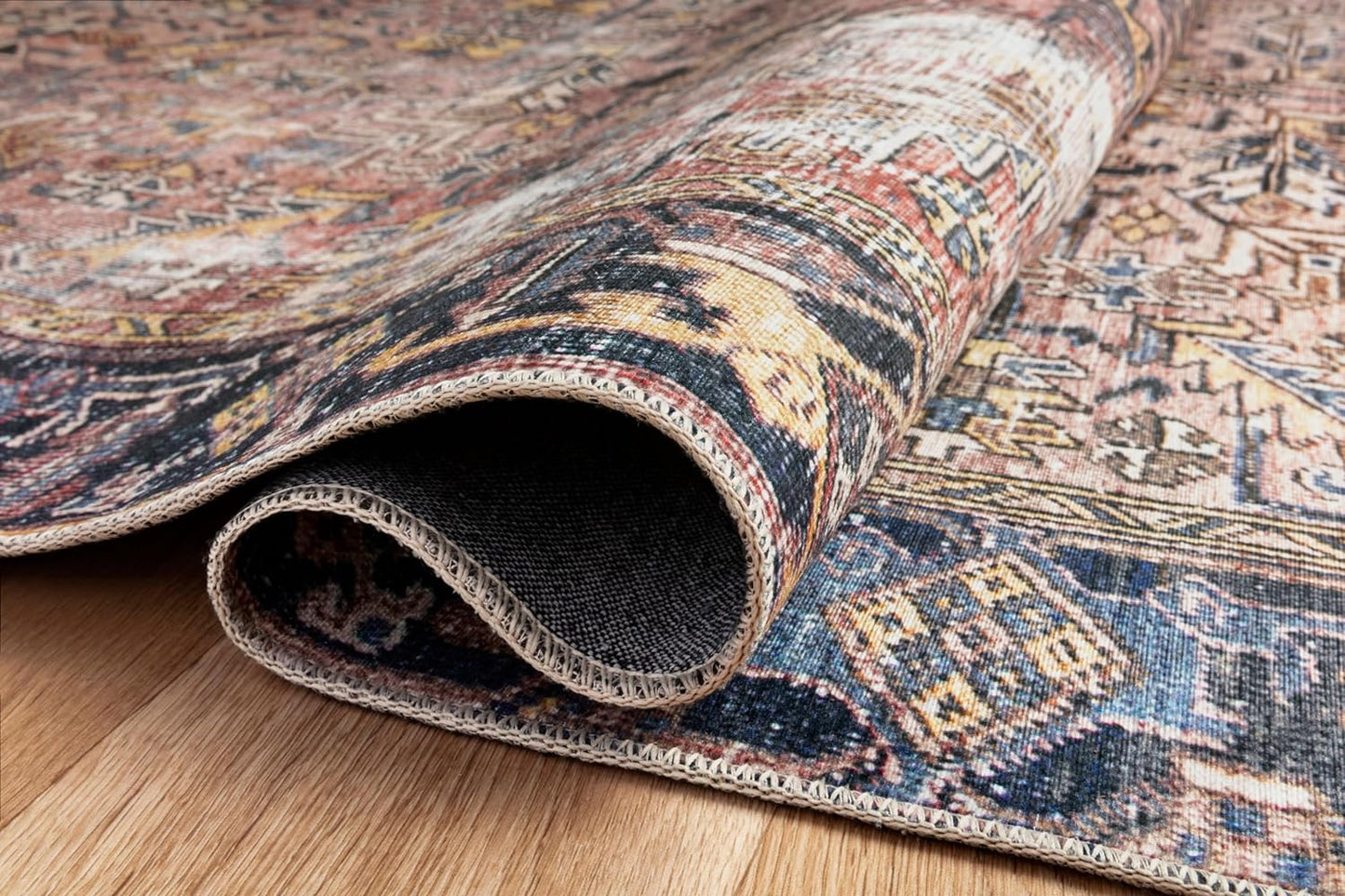 Loloi Chris Loves Julia Jules Collection JUL-02 Terracotta/Multi 2'-3'' x 3'-9'', .13" Pile Height, Accent Rug