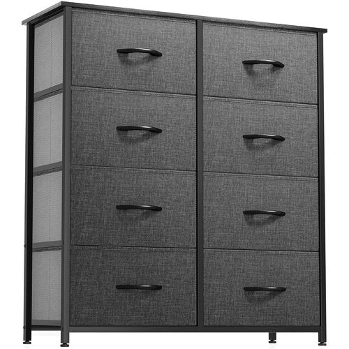 DWVO Fabric Dresser - 8 Spacious Drawers for Bedroom or Living Room Storage Solutions