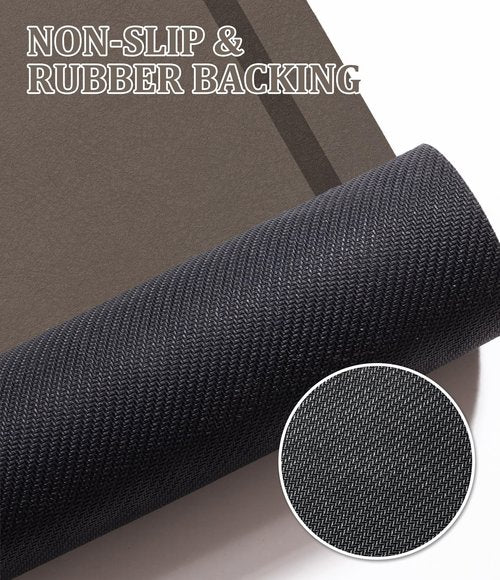 chakme Bathroom Mat Rugs Large 59x24, Ultra Thin Magic Mat Bathroom Rug Non Slip Bath Rugs Quick Dry Absorbent Bath Mats for Bathroom Floor, (Brown, 59"x24")