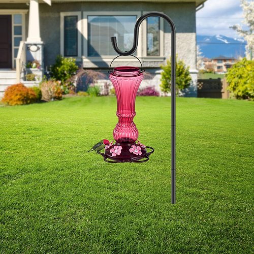 Bereserie Hummingbird Feeder - 2 Pack Outdoor Bee-Proof Design with 5 Flower Ports | 20 oz Capacity