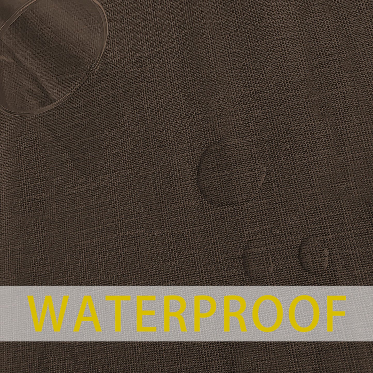 sancua 100% Waterproof Rectangle PVC Tablecloth - 70 x 70 Inch - Oil Proof Spill Proof Vinyl Table Cloth, Wipe Clean Table Cover for Dining Tables, Buffet Parties and Camping, Coffee
