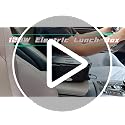 Electric Lunch Box 120W with 1.5L Stainless Steel Containers - Pure Black, Portable 12V/24V/110V