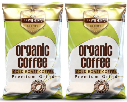 SA Wilson’s Coffee Enema – Organic Enema Coffee – USDA Organic Ground Coffee – High Caffeine & High Palmitic Acid for Liver Detox, Colon Cleanse, Digestion & Energy Support – Enema Detox Support 2-Pack