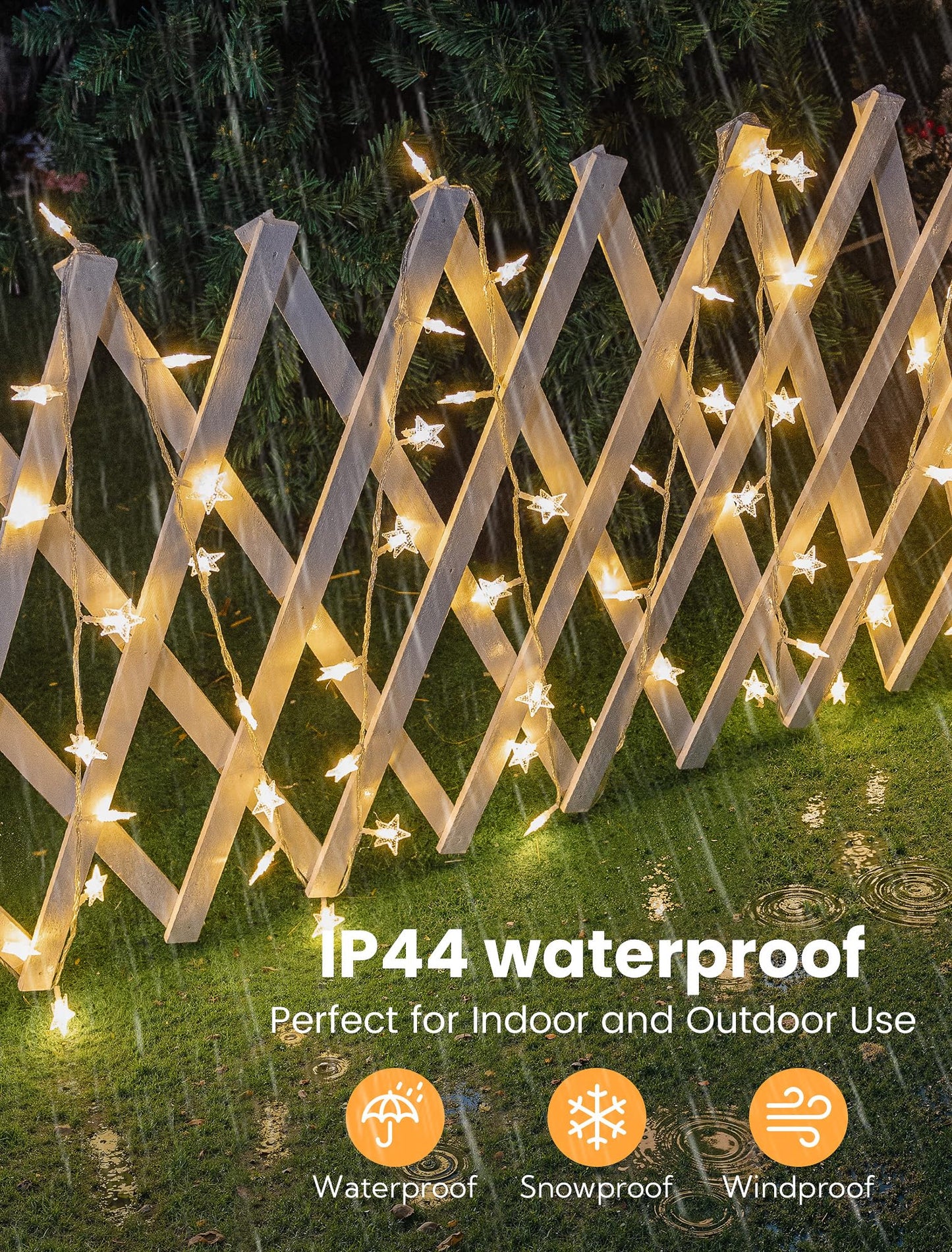 syosupviry Star String Lights Plug in,39ft 100LED Fairy Lights with Remote, Hanging Star Decorations Lights Waterproof for Indoor Outdoor Bedroom Classroom Dorm Kids Tent Party Decor,Warm White