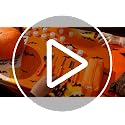 Orange Halloween Pumpkin Carving Kit - 6 Sets with Tools, Stickers & Lights