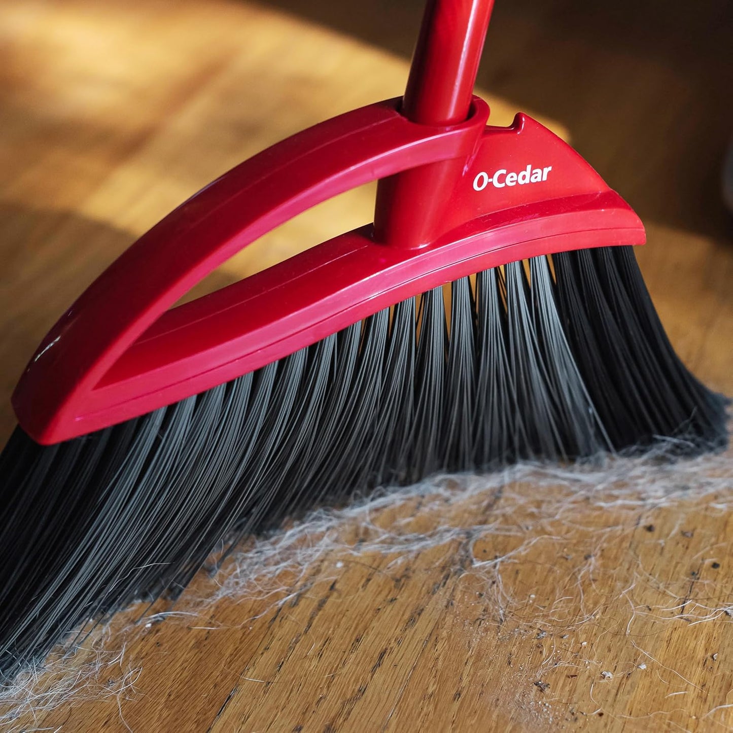 O-Cedar Pet Pro Broom - Step-On Dustpan for Effortless Cleaning | Removes 99% Pet Hair | Ideal for Cat & Dog Owners