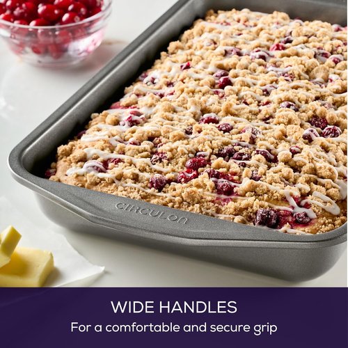 Circulon 51133 Nonstick Baking Pan | Rectangle Cake Pan - 9" x 13", Gray Finish