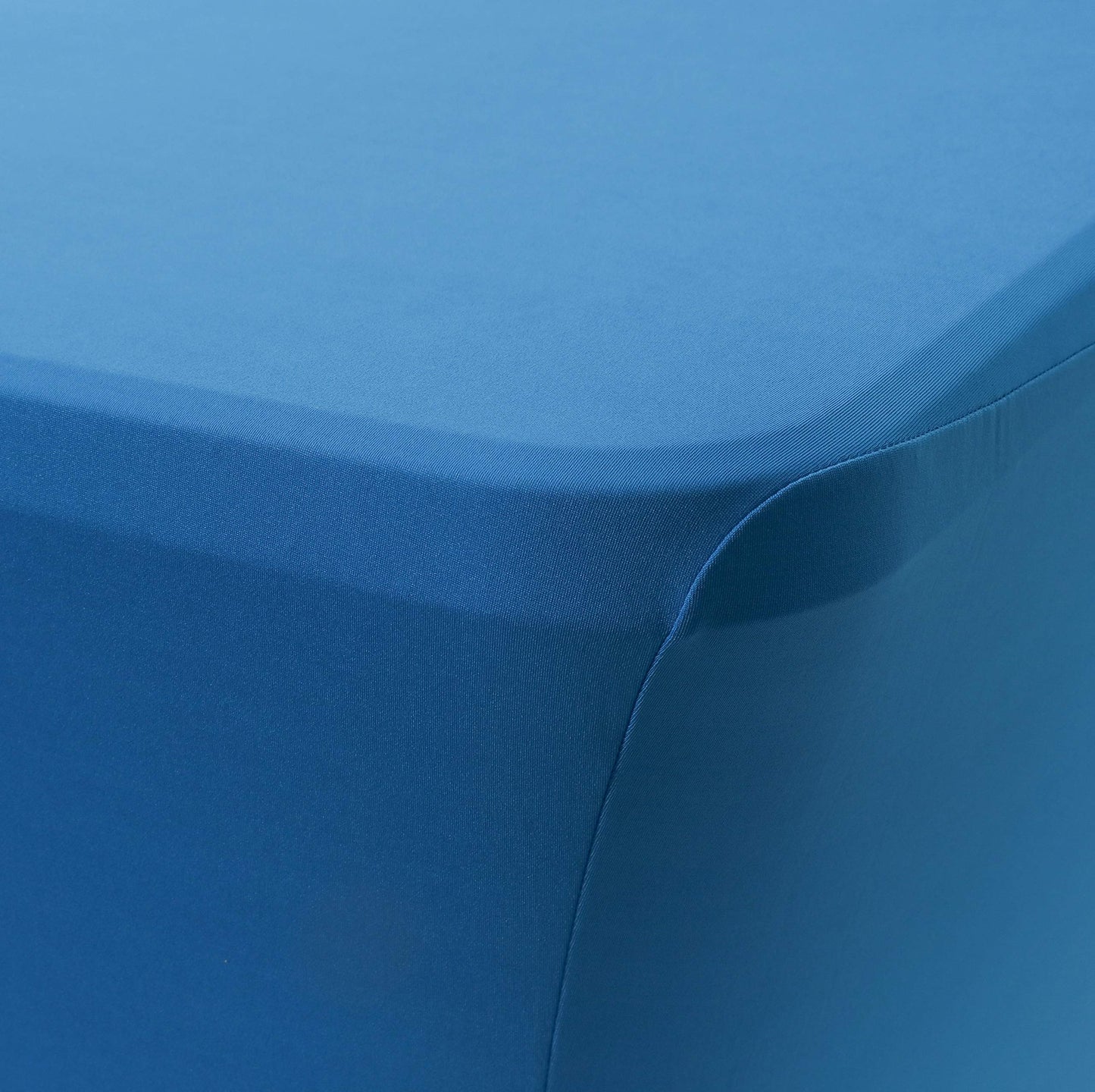 Obstal 6ft Stretch Spandex Table Cover for Standard Folding Tables - Universal Rectangular Fitted Tablecloth Protector for Party （Aqua, 72 Length x 30 Width x 30 Height Inches）