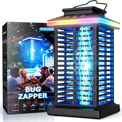 Bug Zapper | Portable 2-in-1 Mosquito Zapper with 5000mAh Battery & LED Night Light for Outdoor Use
