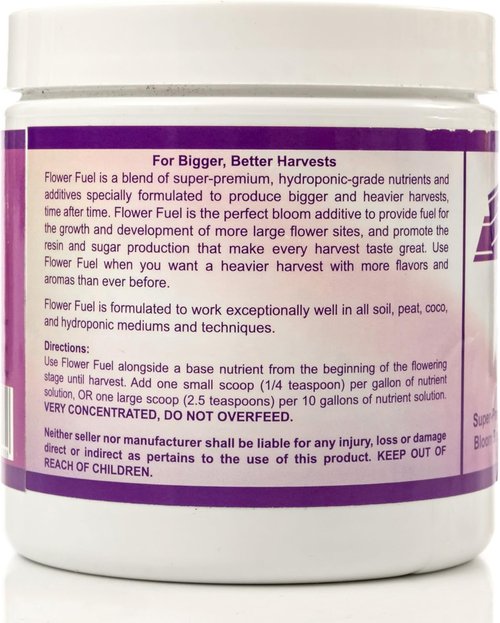 Flower Fuel Bloom Booster - Enhance Plant Yields with Concentrated Phosphorus & Potassium | 250g for Soil & Hydroponics