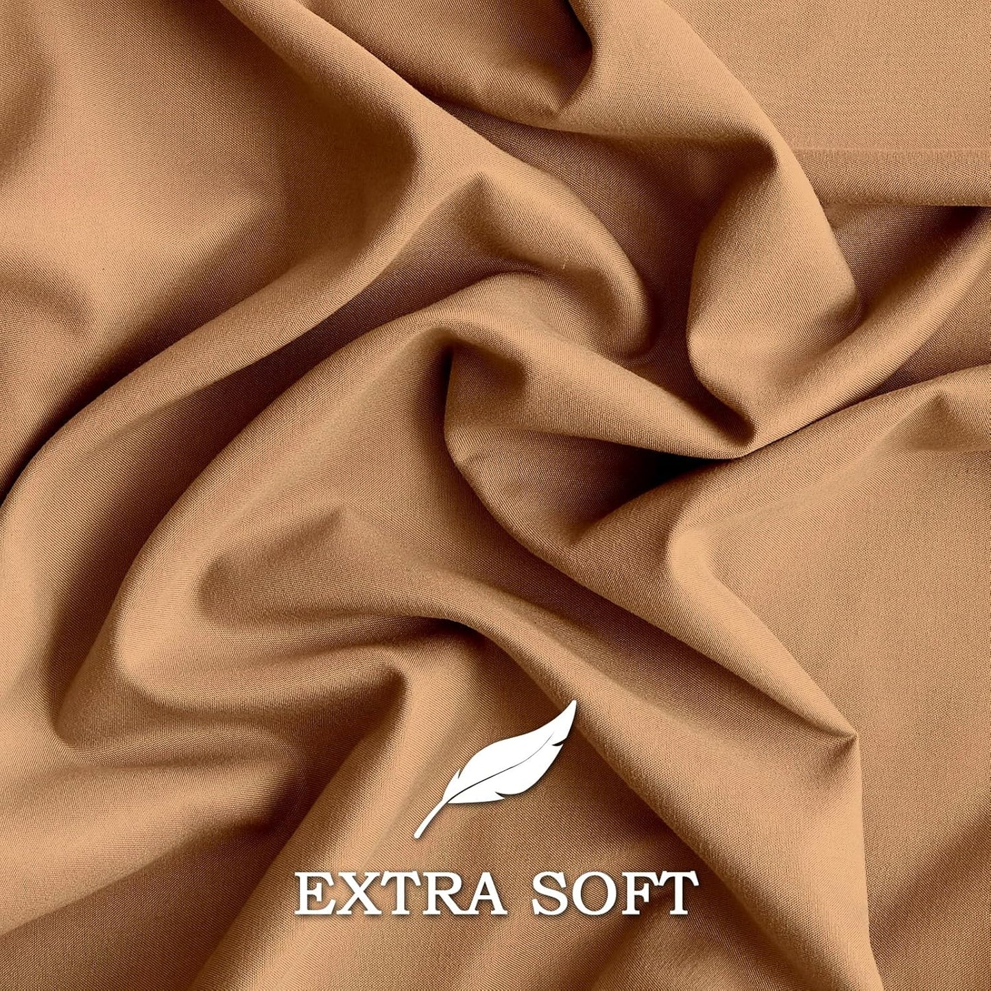 Q&J Fabric Co. Standard Pillow Cases Set of 2 - Soft Brushed Microfiber, Wrinkle-Free | 20x26'', Pumpkin Orange