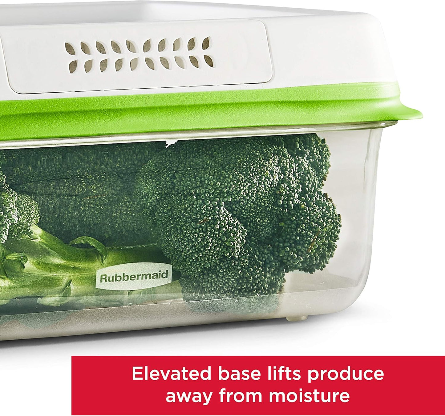 Rubbermaid FreshWorks Produce Saver - Medium Storage Containers for Fresh Fruits & Vegetables | 2 Pack