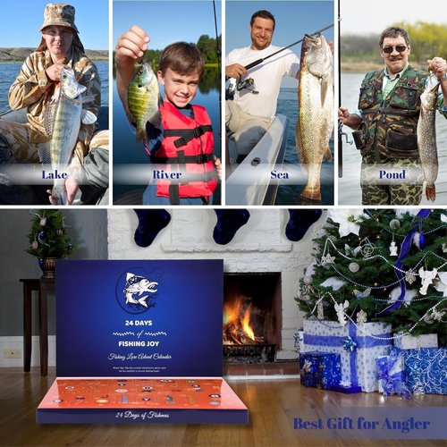Advent Calendar Fishing Lures - 24 Days Countdown Set for Men & Boys | Perfect Christmas Gift 2025