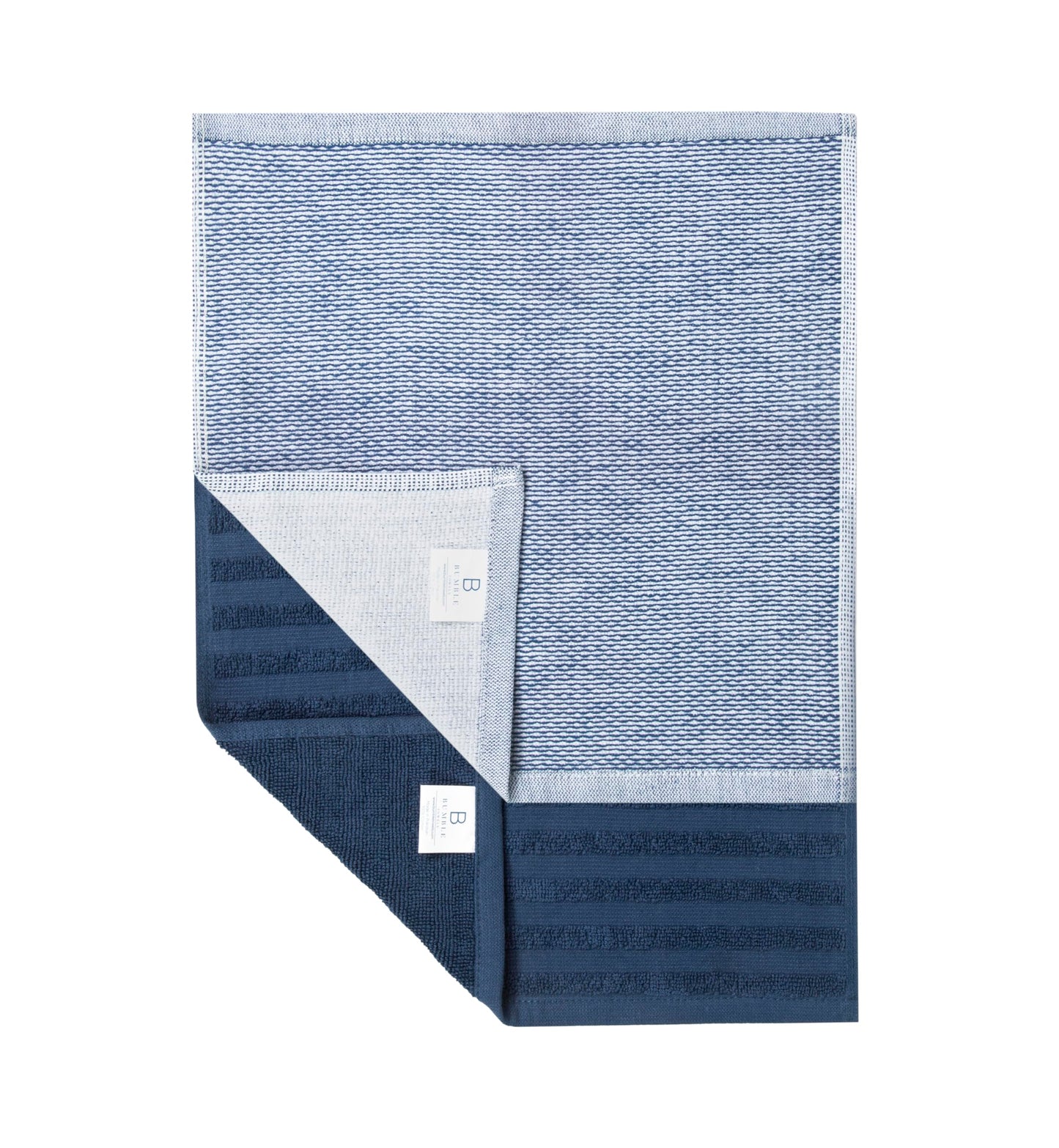 Premium Kitchen Towels (20”x 28”, 6 Pack) | Yarn Dyed Flat Woven Stripe Kitchen Towel Set| 238 GSM | Highly Absorbent with Hanging Loop | Blue