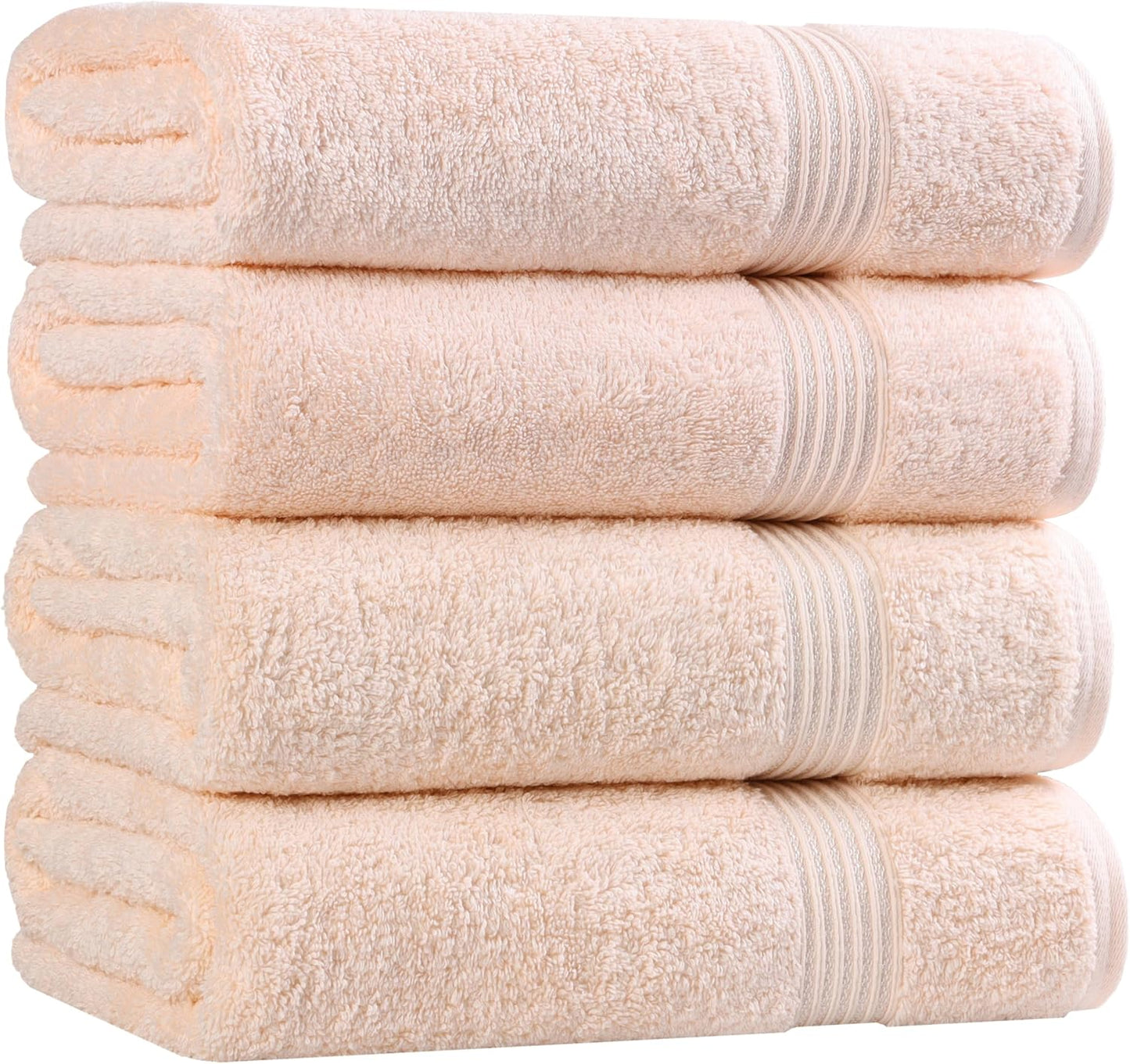 Superior Egyptian Cotton 6-Piece Towel Set, Bathroom Essentials, Towels For Bathroom, Apartment, Airbnb, Guest Bath, Face, Hand, Bath Towels, Washcloths, Absorbent, Fast Drying, Royal Purple