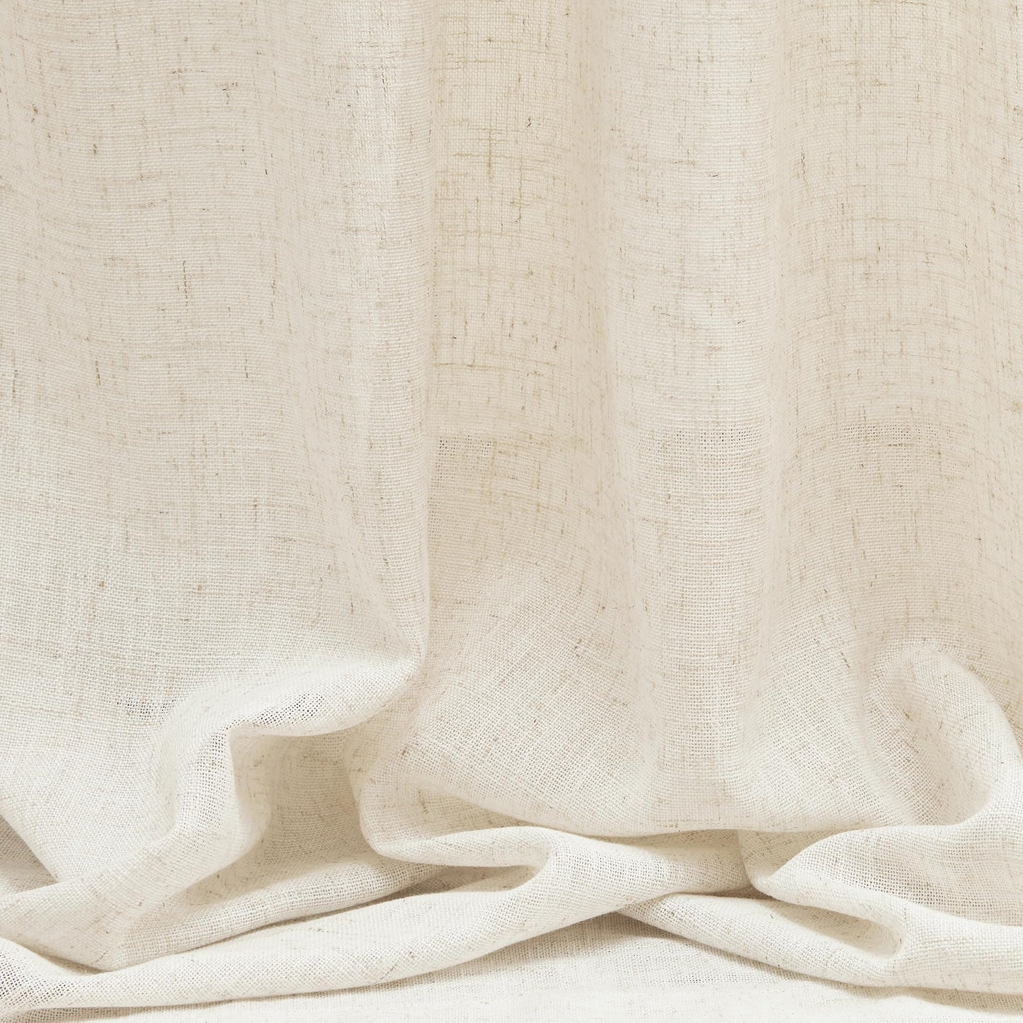 MYSKY HOME Linen Curtains for Sliding Glass Door, Back Tab Semi Sheer Curtain Panels Extra Long Floor Length Drapes Linen Texture Soft Touch Country Curtains, 50x102 Inch, Linen, Set of 2
