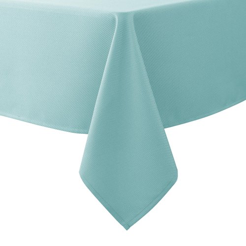 Biscaynebay Textured Fabric Christmas Rectangle Tablecloths 90x132, Burgundy Water Resistant Tablecloths for Dining, Kitchen, Wedding, Parties etc. Machine Washable