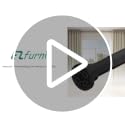 EZFurni Heavy Duty Tension Curtain Rod 42-123 Inches No Drilling White