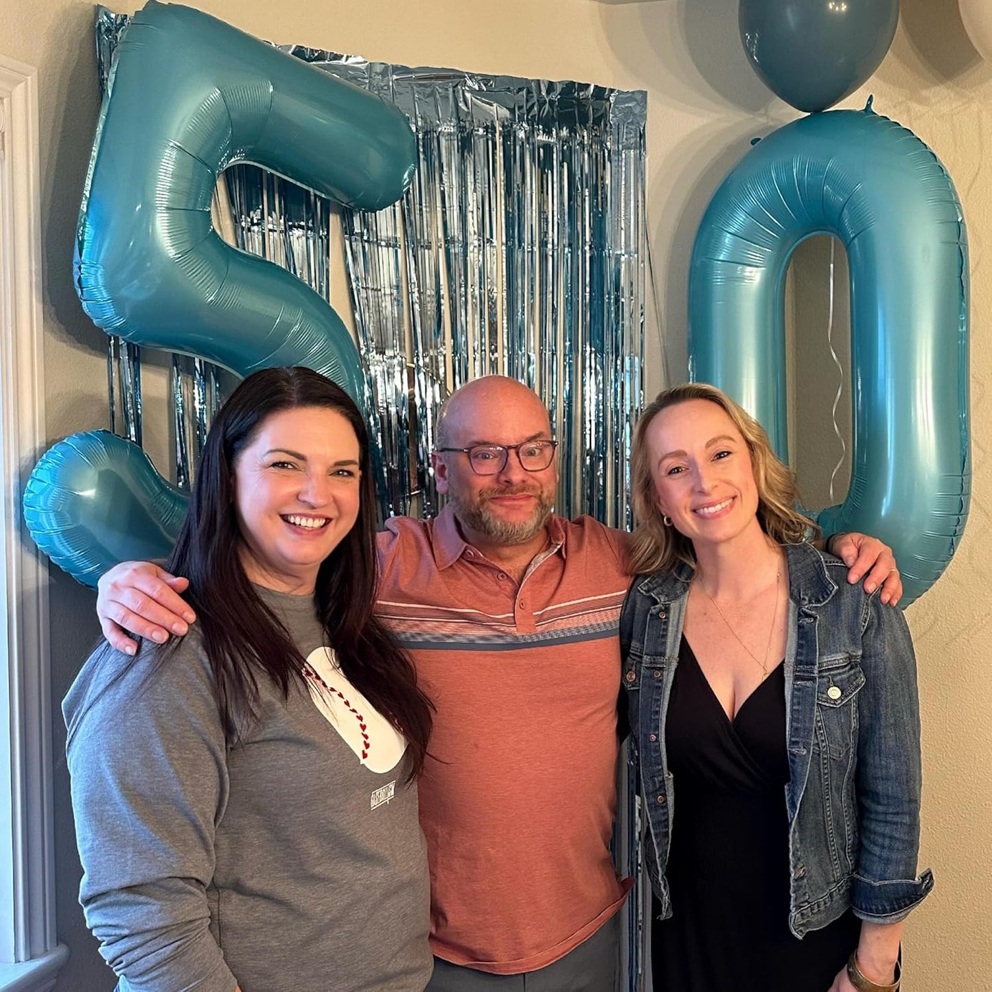 Pearlescent Blue Number 5 Balloon - 40 Inch 5th Birthday Decorations & Party Supplies