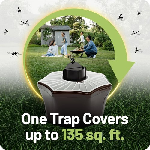 Biogents Mosquitaire Outdoor Mosquito Trap - Eco-Friendly, Pesticide-Free Solution | Electric Catcher with Sweetscent Lure