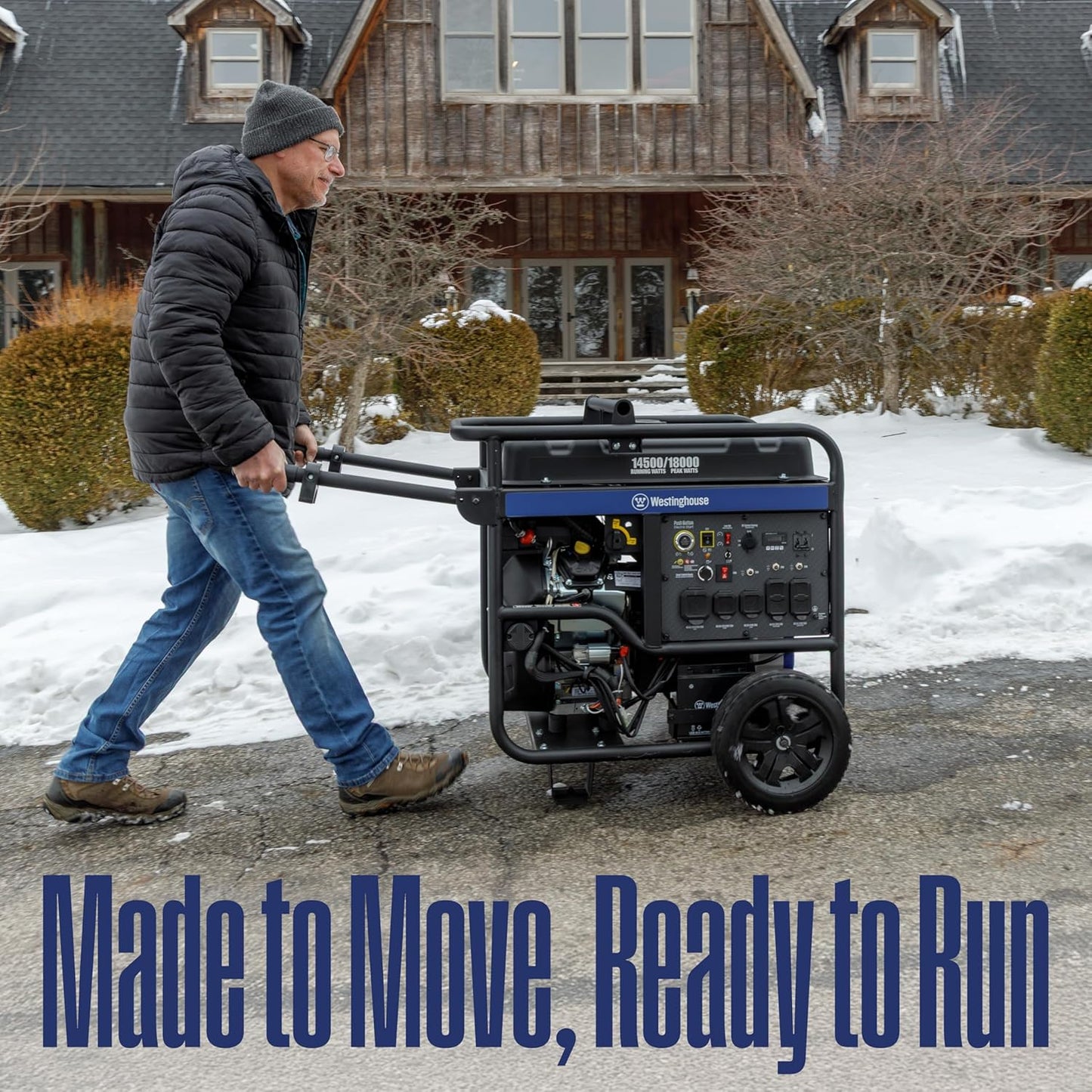 Westinghouse 18000 Peak Watt Portable Generator - Remote Start, Transfer Switch Ready, Gas Powered