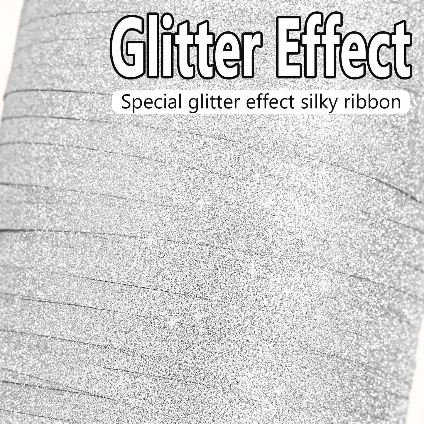 PartyWoo Silver Ribbon - 500 Yard Curling Ribbon for Crafts, Balloons, Gift Wrapping, Florist Flowers (1 Roll)